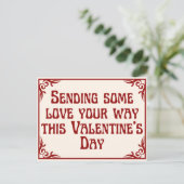 Carte Postale Envoi d'amour Platon Valentine (Debout devant)