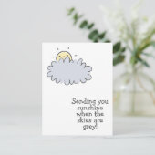 Carte Postale Envoi de soleil - Cute Get Well Postcard (Debout devant)