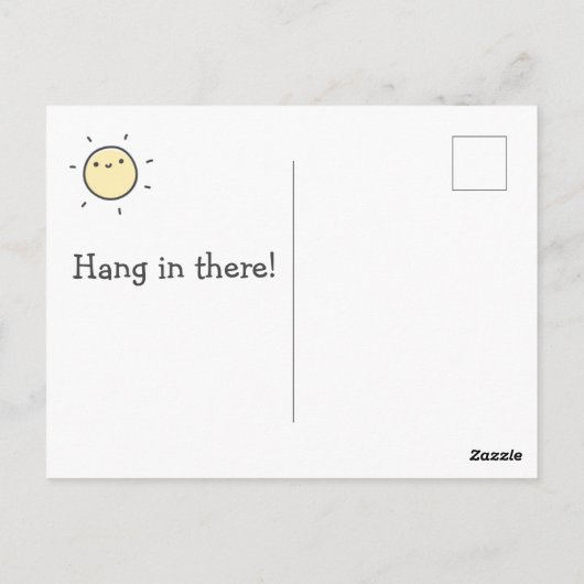 Carte Postale Envoi de soleil - Cute Get Well Postcard (Dos)