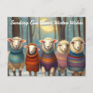 Carte Postale Envoi d'Ewe Warm Winter Wwarm