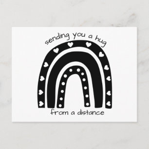Carte Postale Envoi d'un arc-en-ciel menaçant et social