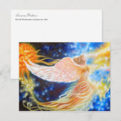 Carte Postale Envolée flamboyante (Devant / Derrière)