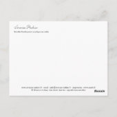 Carte Postale Envolée flamboyante (Dos)