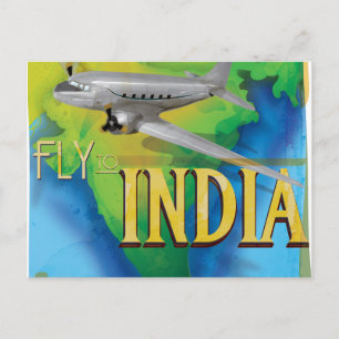 Carte Postale Envolez-vous pour l'Inde