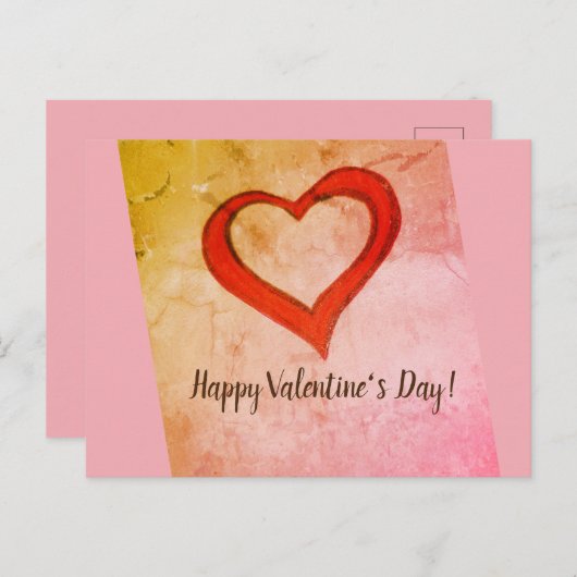 Carte Postale Envoyer Avec Amour (Devant / Derrière)