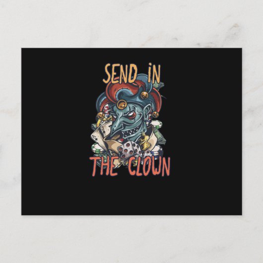 Carte Postale Envoyer dans le clown (Devant)