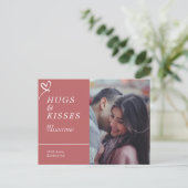 Carte Postale Envoyer des câlins et des baisers avec des valenti (Debout devant)