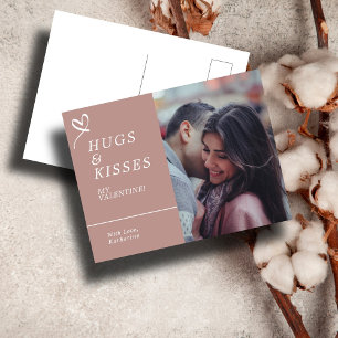 Carte Postale Envoyer des câlins et des baisers avec des valenti