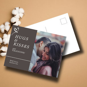 Carte Postale Envoyer des câlins et des baisers avec des valenti