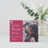 Carte Postale Envoyer des câlins et des baisers avec des valenti (Debout devant)