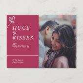 Carte Postale Envoyer des câlins et des baisers avec des valenti (Devant)