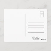 Carte Postale Envoyer des vidéos positives à votre façon|fille m (Dos)