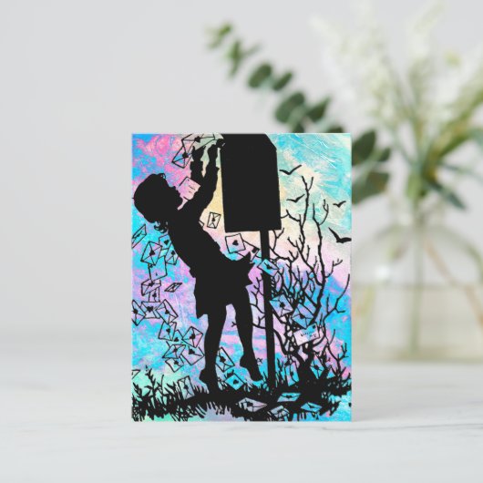 CARTE POSTALE ENVOYER L'AMOUR PAR COURRIER SNAIL! (Debout devant)