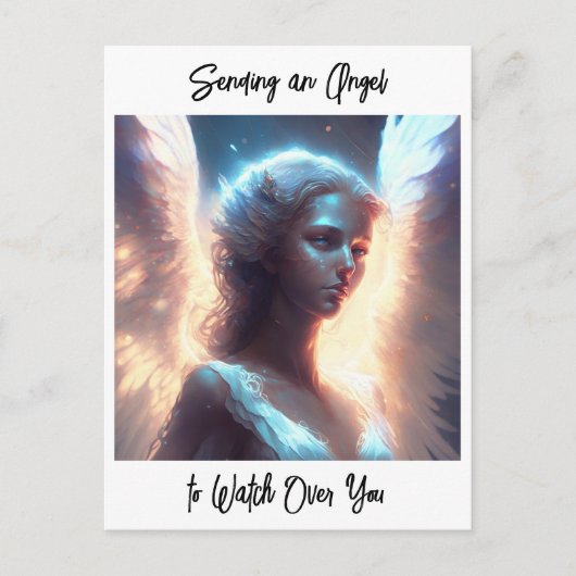 Carte Postale Envoyer un ange pour veiller sur vous (Devant)