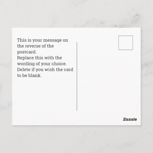Carte Postale Envoyer une vidéo de QR Code à Noël (Dos)