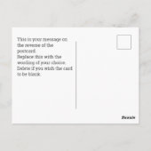 Carte Postale Envoyer une vidéo par code QR lors d'un Noël (Dos)