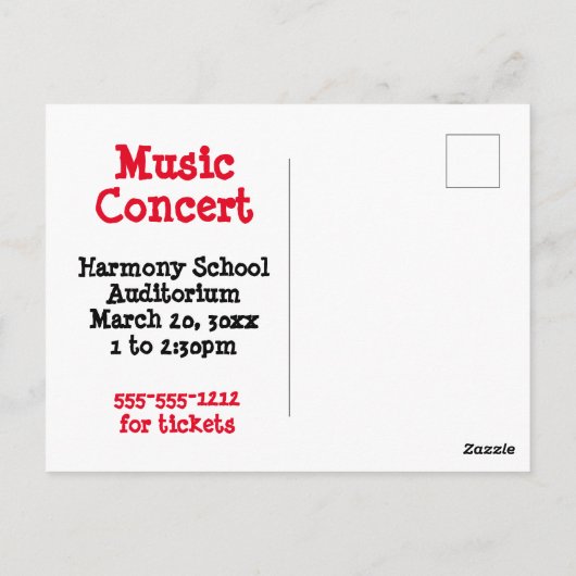 Carte Postale Envoyez le mot (Dos)