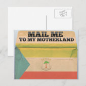 Carte Postale Envoyez-moi un courrier à la Guinée équatoriale (Devant / Derrière)