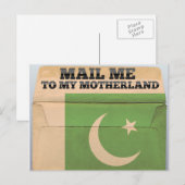 Carte Postale Envoyez-moi un courrier au Pakistan (Devant / Derrière)