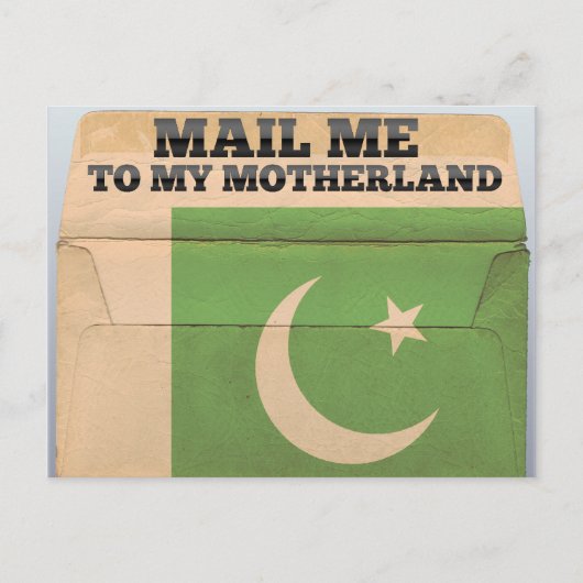 Carte Postale Envoyez-moi un courrier au Pakistan (Devant)