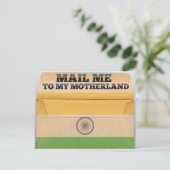 Carte Postale Envoyez-moi un courrier en Inde (Debout devant)
