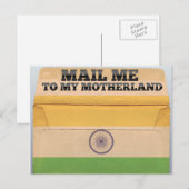Carte Postale Envoyez-moi un courrier en Inde (Devant / Derrière)