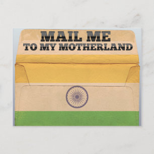 Carte Postale Envoyez-moi un courrier en Inde