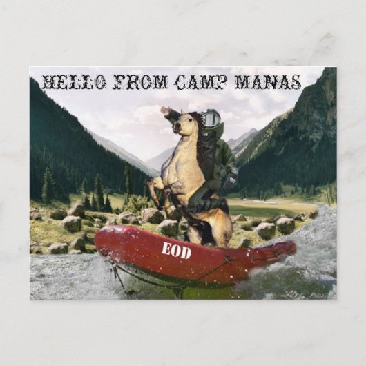 Carte postale EOD Camp Manas (Devant)