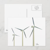 Carte Postale Éolienne (Devant / Derrière)