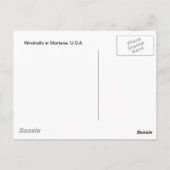 Carte Postale Éoliennes US Montana (Dos)