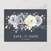 Épargne Gris Ivoire Floral Hiver Bohème Date