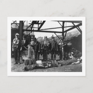 Carte Postale Épargne-vie de la mine de charbon, 1910