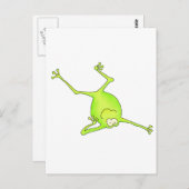 Carte Postale Épaule Stand Yoga Frog (Devant / Derrière)