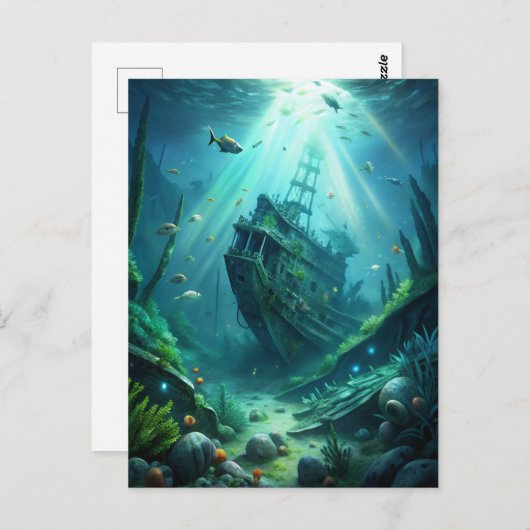 Carte Postale Épave (Devant / Derrière)