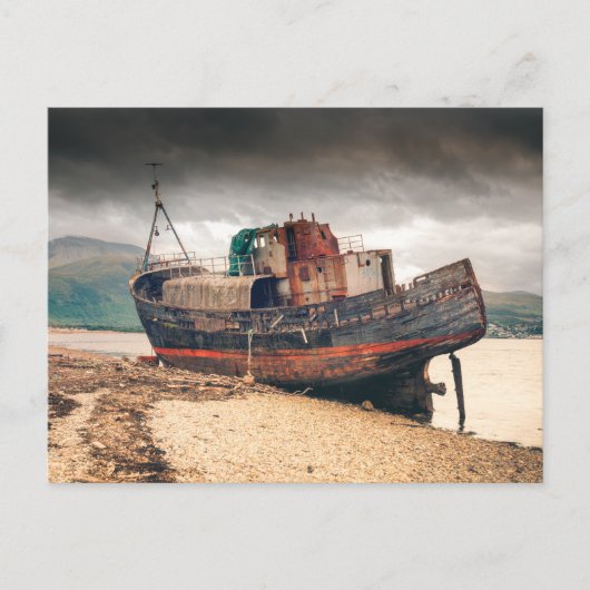 Carte Postale Épave Corpach (Devant)