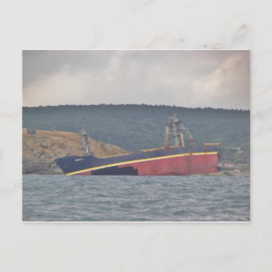 Carte Postale Épave De L'Orcun C (Devant)