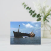 Carte Postale Épave du "Cavalier" E Coco Banderos, Panama (Debout devant)