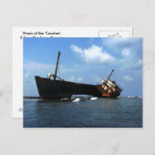 Carte Postale Épave du "Cavalier" E Coco Banderos, Panama (Devant / Derrière)