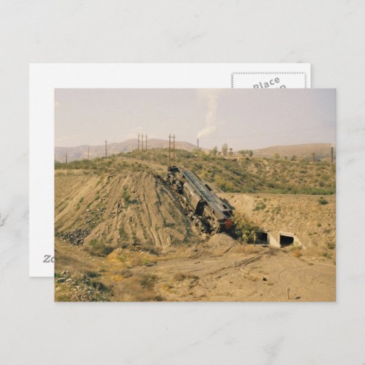 Carte Postale Épave du train (Devant / Derrière)