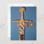 Carte Postale Épée de couronnement des rois de France (Devant / Derrière)