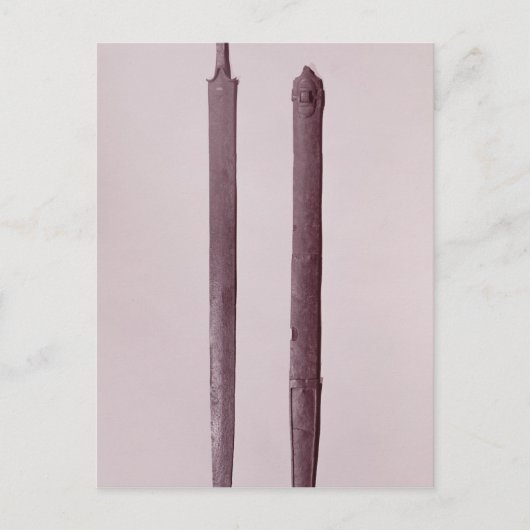 Carte Postale Épée et écharpe (Devant)