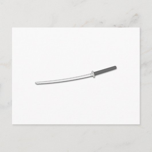 Carte Postale Épée Ninja Samurai (Devant)