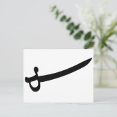 Carte Postale Épée pirate (Debout devant)