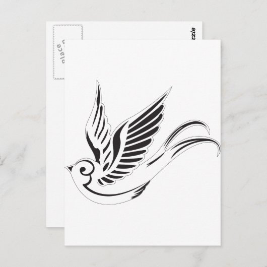 Carte Postale Épervier (Devant / Derrière)