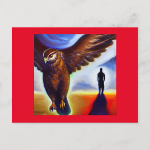 Carte Postale Épervier animal Spirit 3