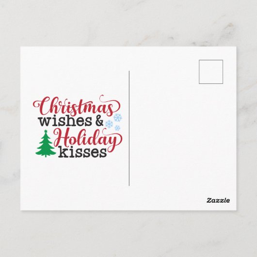 Carte Postale Ephemera 1907 Noël Carol Script Holly Berry (Dos)