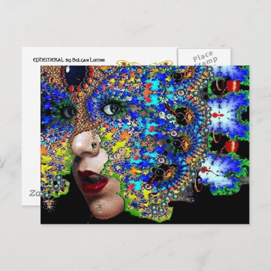 CARTE POSTALE ÉPHÉMERAL (Devant / Derrière)