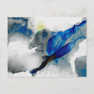 Carte Postale Ephéméral - Bleu et gris