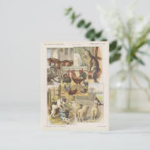 Carte Postale Éphémère de la collection d'animaux de ferme (Debout devant)