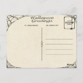 Carte Postale Ephémère d'Halloween vintage (Dos)